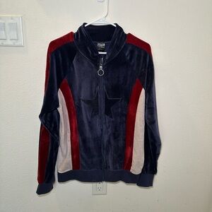 NWT Her Universe Marvel Captain America Embroidered Unisex Track Jacket